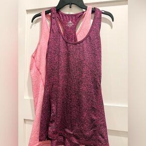 Athletic Racerback Tank Top - Pink / Plum